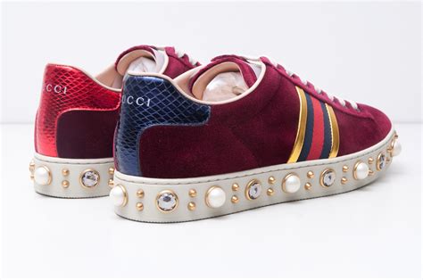 gucci heeled ace shoes women|authentic Gucci ace shoes.